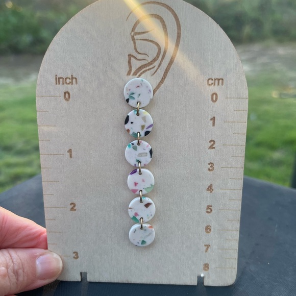 Colorful Dangle Earrings - Picture 2 of 2